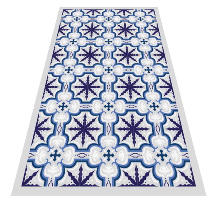 Floral Beija vintage vinyl rug - TenStickers