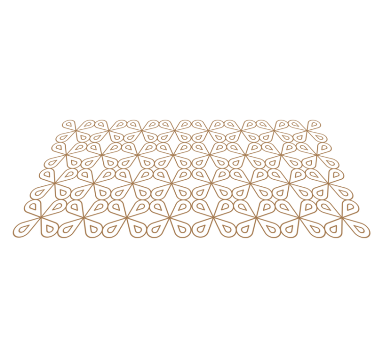 Subtle Leaf Motif tile carpet - TenStickers