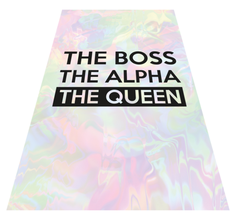 Personalized Inspirational Quote custom floor mat - TenStickers