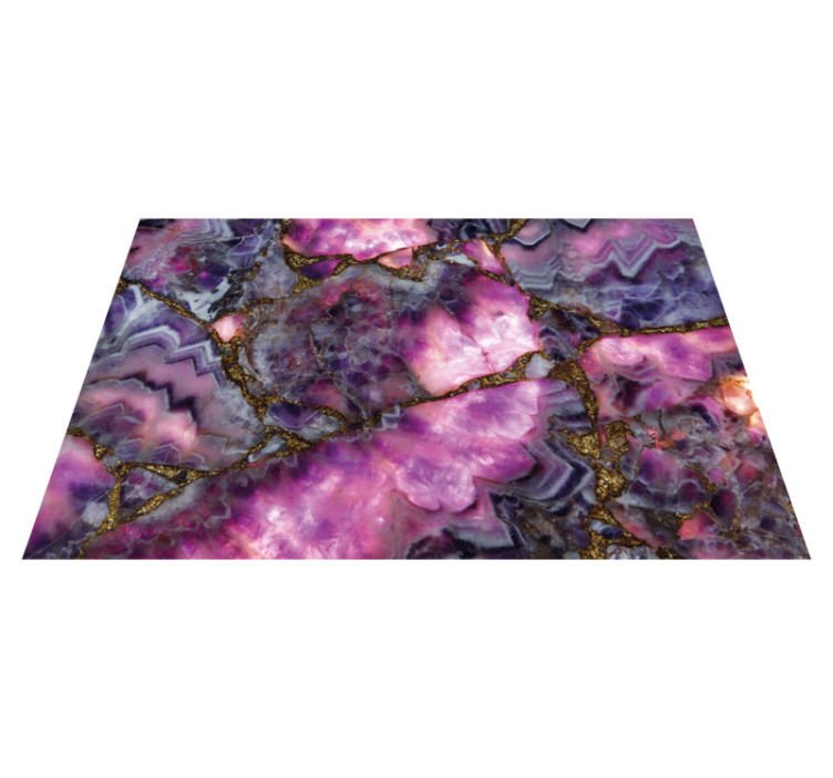 Purple veins design marble rug - TenStickers