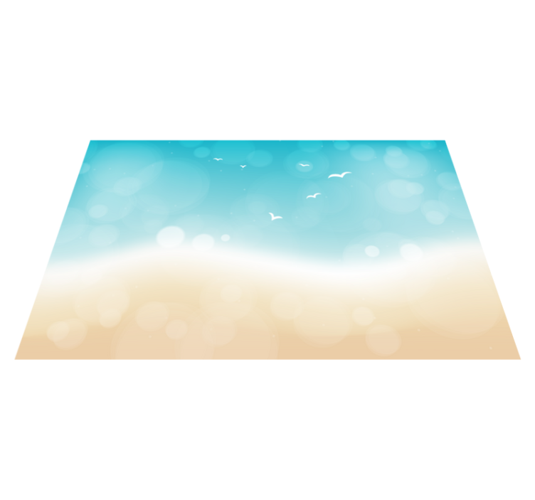 Ocean Breeze living room rug - TenStickers