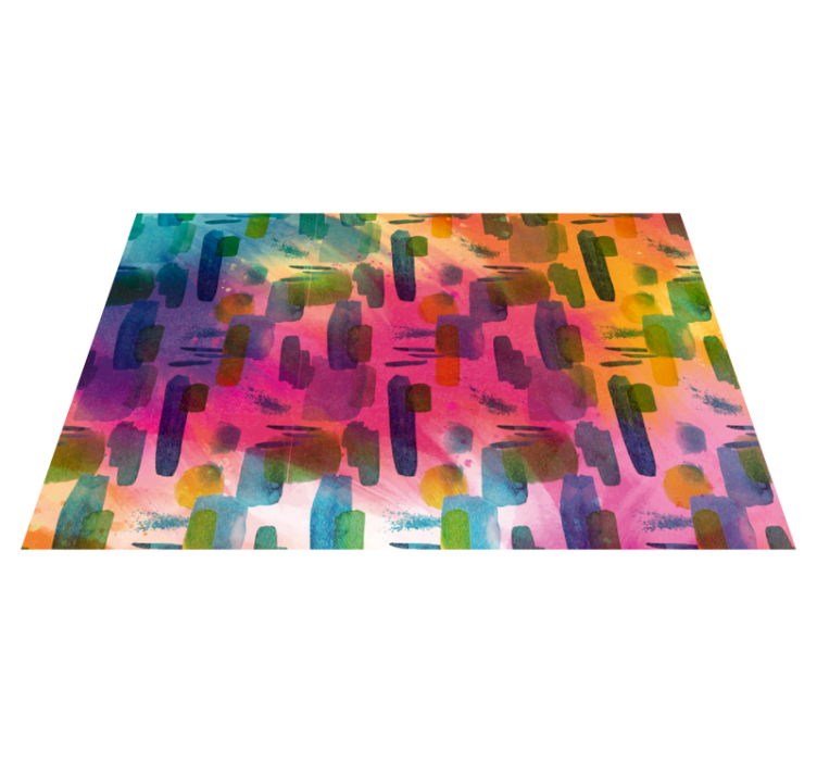 Artistic Color Segments living room rug - TenStickers