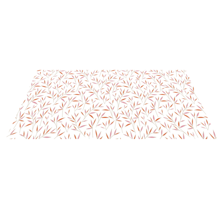 Delicate Leaf Pattern floral rug - TenStickers