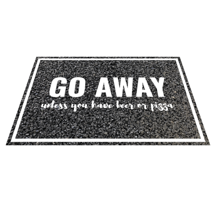 Go away unless entrance hall rug - TenStickers
