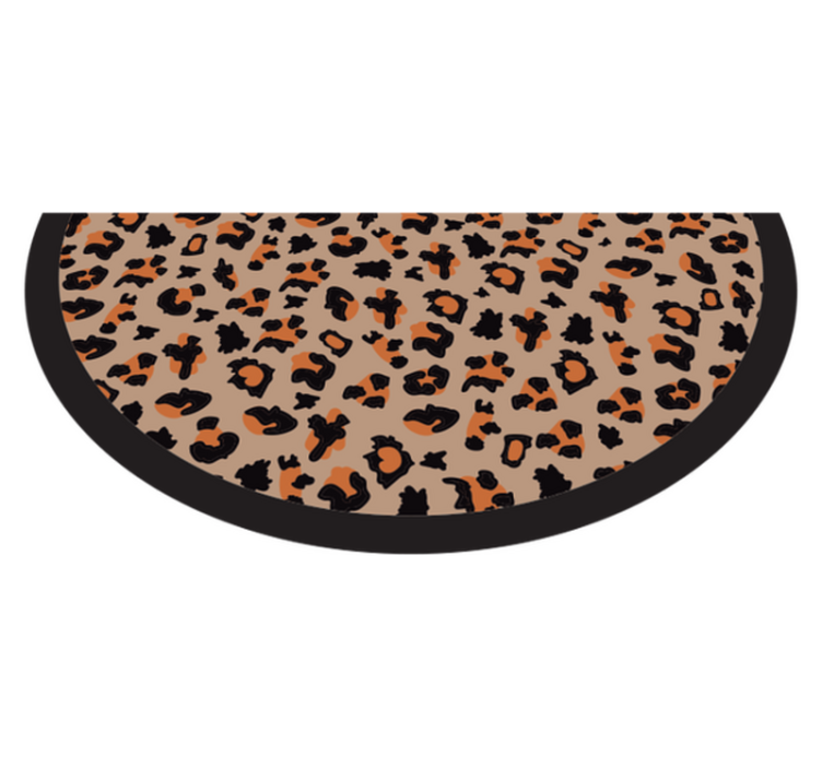 Bold leopard design animal print rug - TenStickers