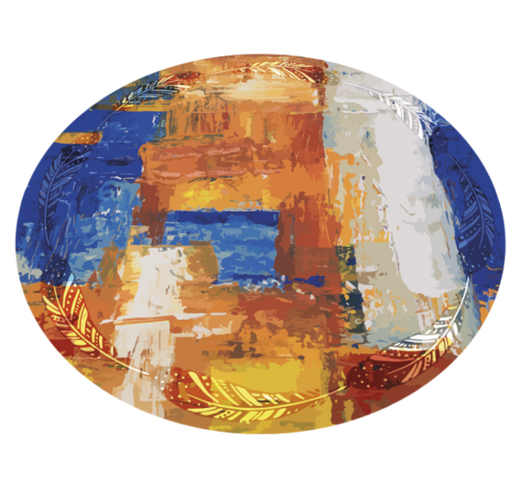 Abstract Color Fusion minimalistic rug - TenStickers