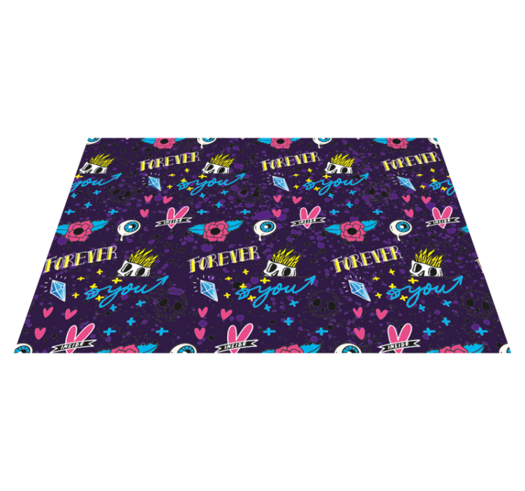 FOREVER YOU DESIGN kids rug - TenStickers