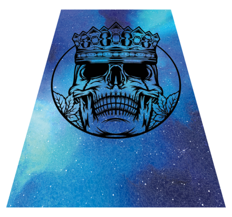 Royal Skull Art texture rug - TenStickers