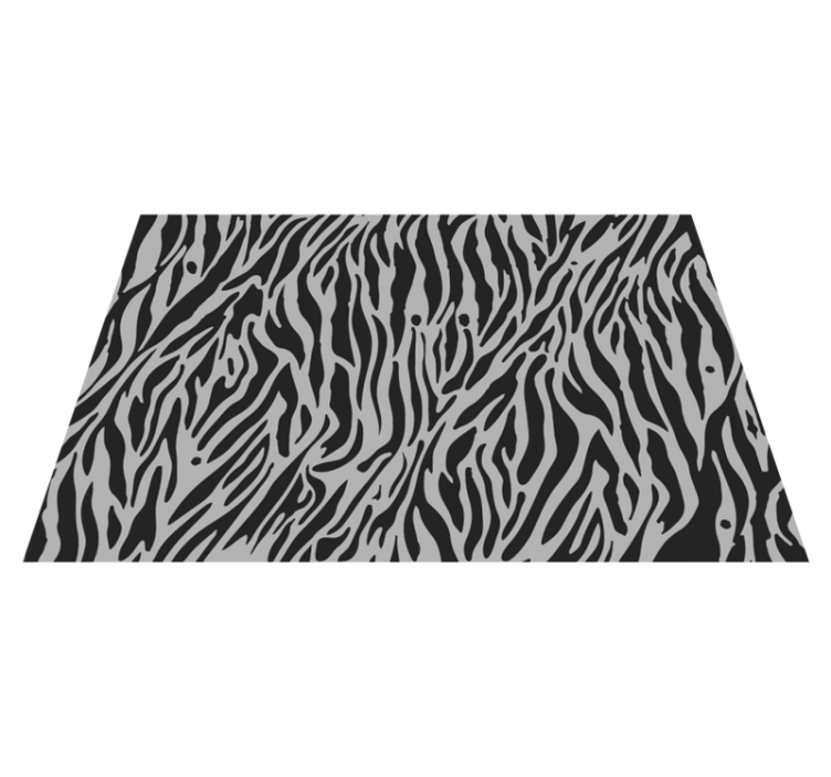 Zebra Pattern Stripes animal print rug - TenStickers