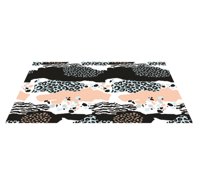 Elegant leopard skin animal print vinyl rug - TenStickers