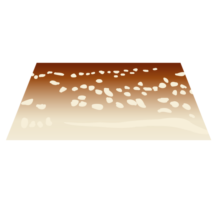 Deer skin animal print vinyl rug - TenStickers