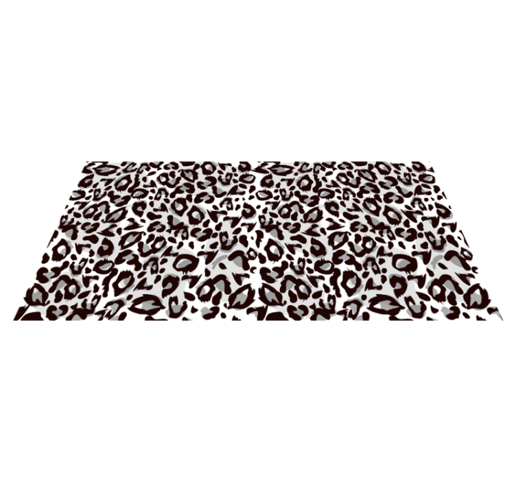 Leopard strokes motif animal print rug - TenStickers