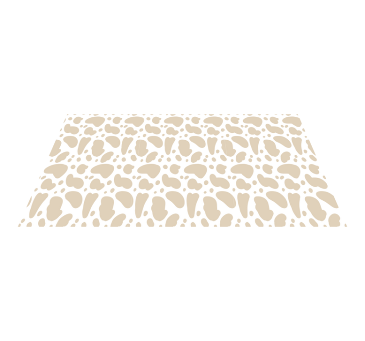 Beige giraffe spots animal print rug - TenStickers