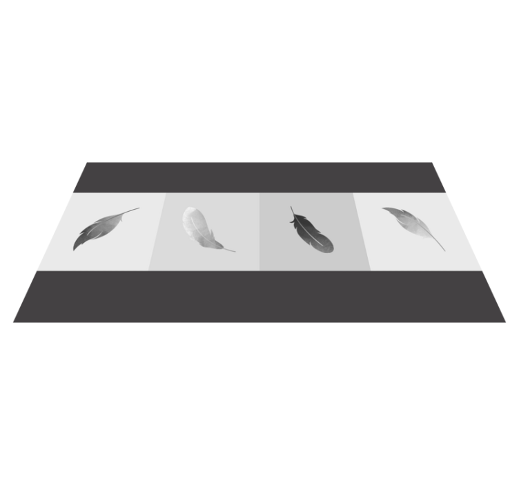 Feather minimalism animal mat - TenStickers