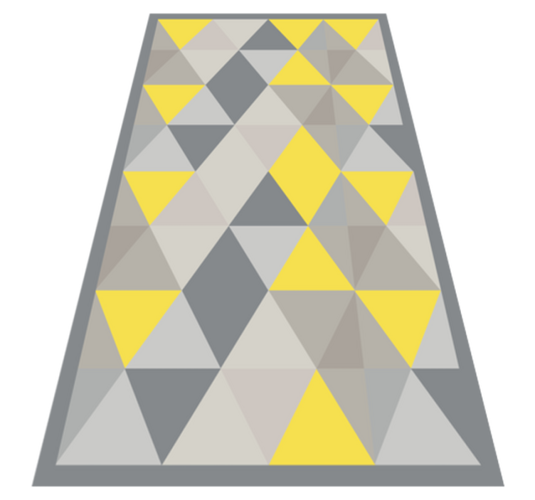 Pantone triangles nordic vinyl rug - TenStickers