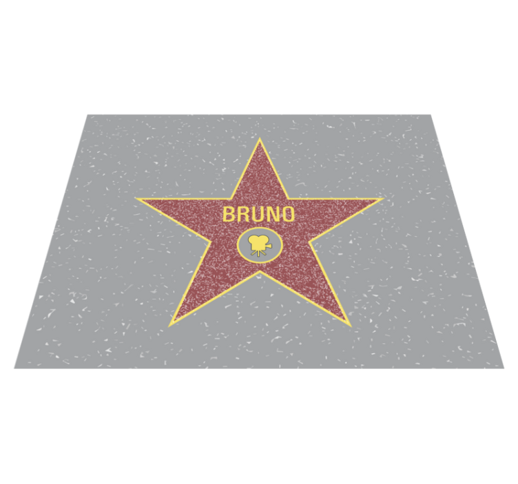 Star Recognition custom floor mat - TenStickers
