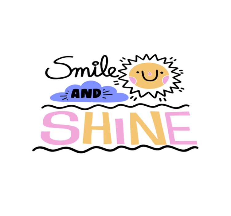 Smile and shine custom rug - TenStickers