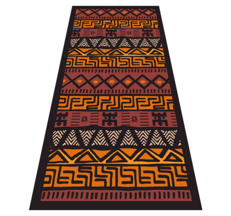 African style ethnic vinyl rug - TenStickers