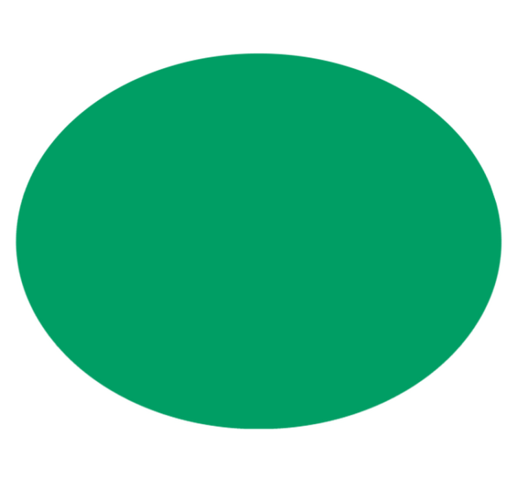 Vibrant Green circular rug - TenStickers