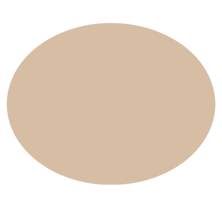 Soft Beige Hue circular rug - TenStickers
