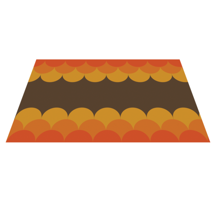 Retro wavy stripes vintage rug - TenStickers
