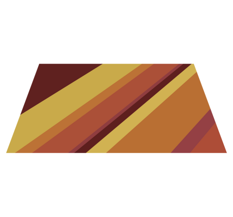 Warm retro stripes vintage rug - TenStickers