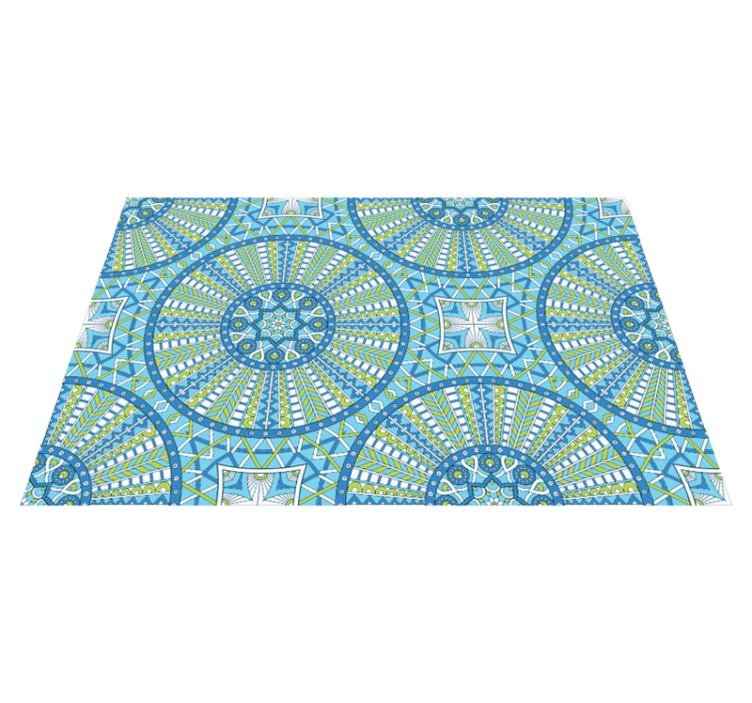 Stylish Geometric Patterns mandala rug - TenStickers