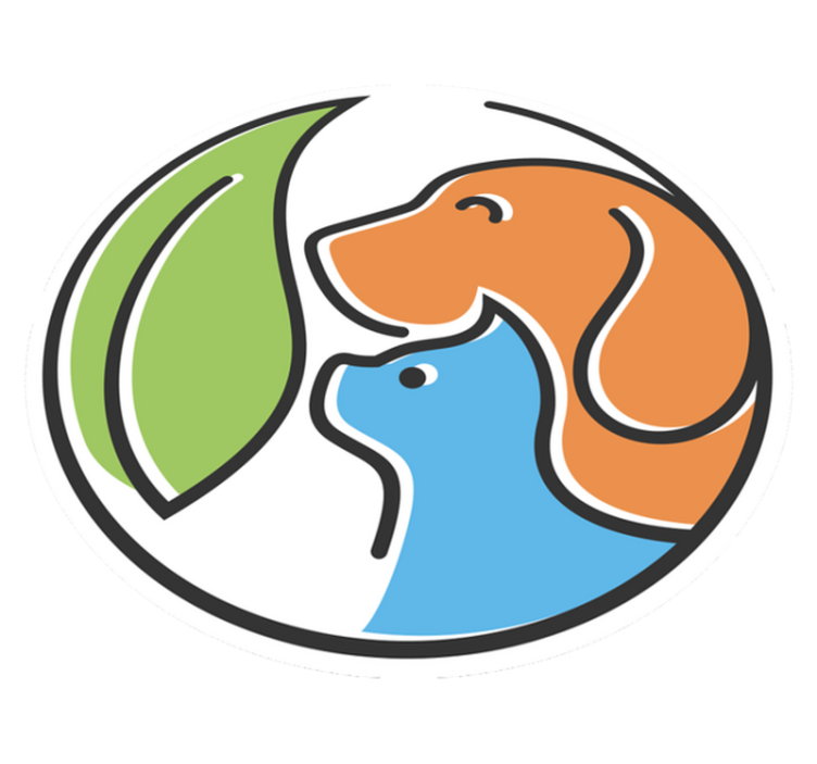 Stylized animal faces animal mat - TenStickers