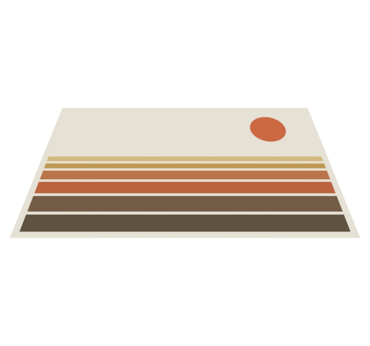Sunset stripe pattern bedroom carpet - TenStickers