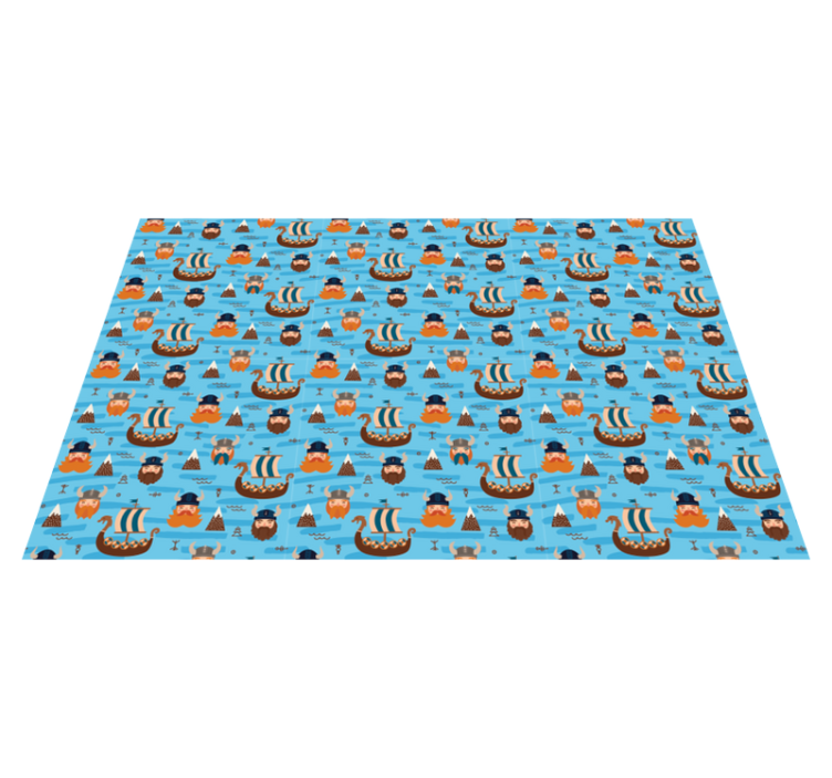 Playful Pirate Adventures kids carpet - TenStickers