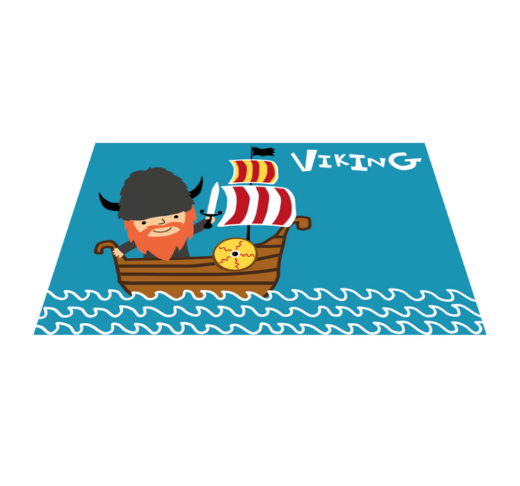 Viking adventure kids rug - TenStickers