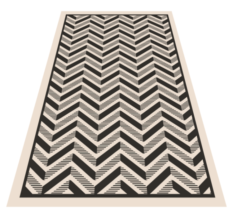 Classic chevron motif geometric rug - TenStickers