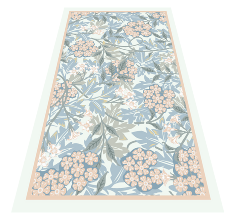 Floral rug in blooming botanical style - TenStickers
