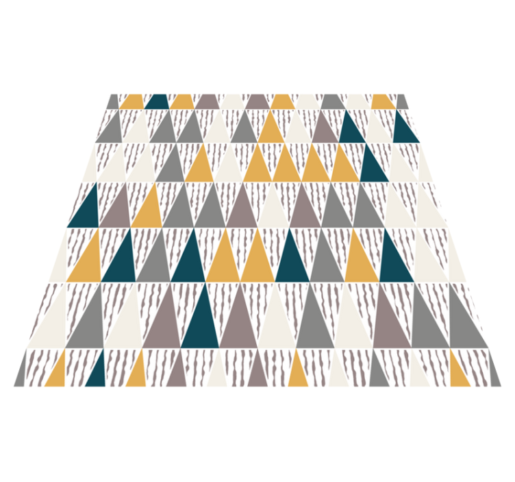 Triangular Hue Segments geometric rug - TenStickers