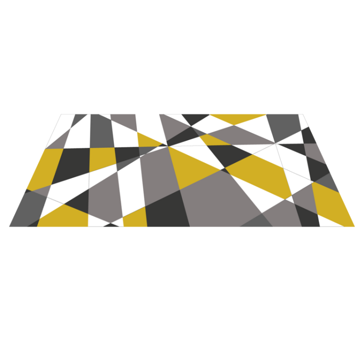 Bold Triangular Patterns geometric rug - TenStickers