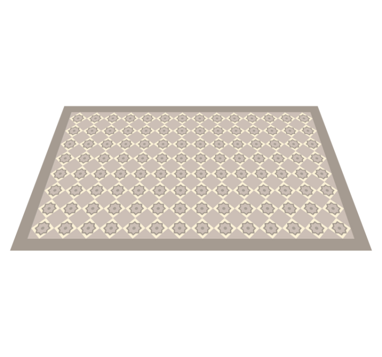 Elegant Star Pattern marble rug - TenStickers