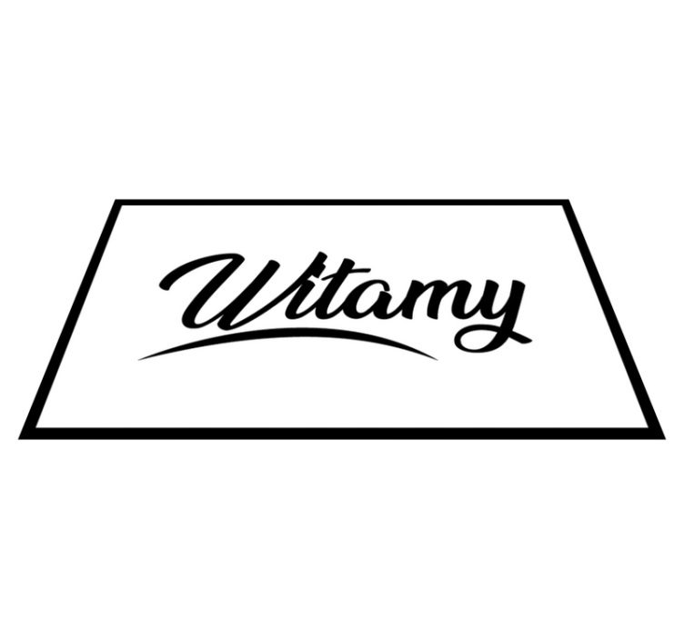 Welcome thin rug  entrance hall tiles - TenStickers