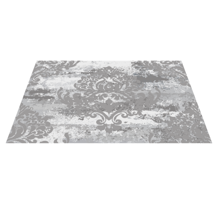 Elegant Grey Swirls marble rug - TenStickers