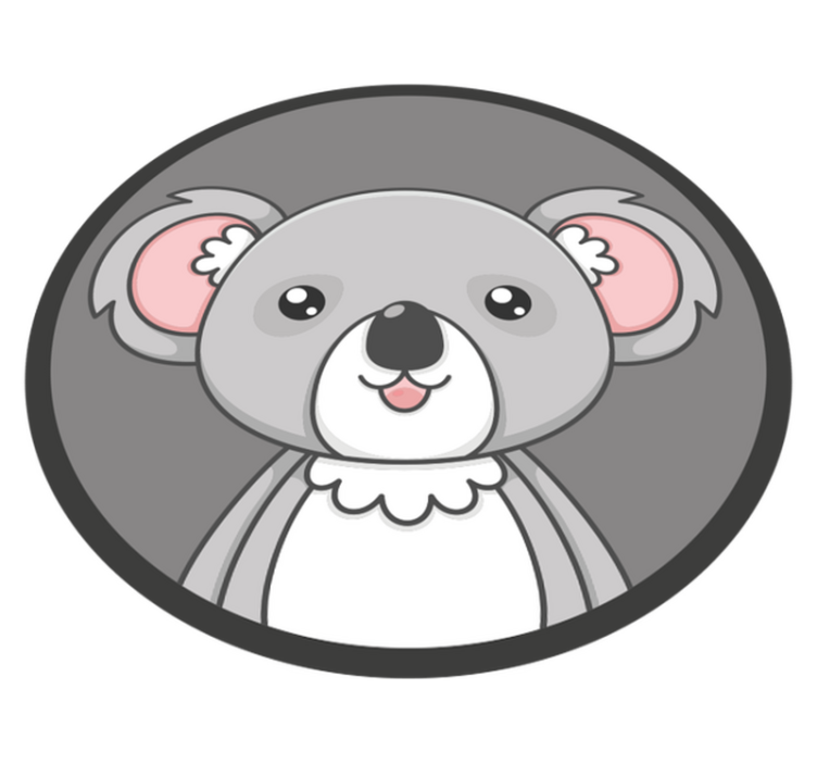 Cute Koala Illustration kids carpet - TenStickers