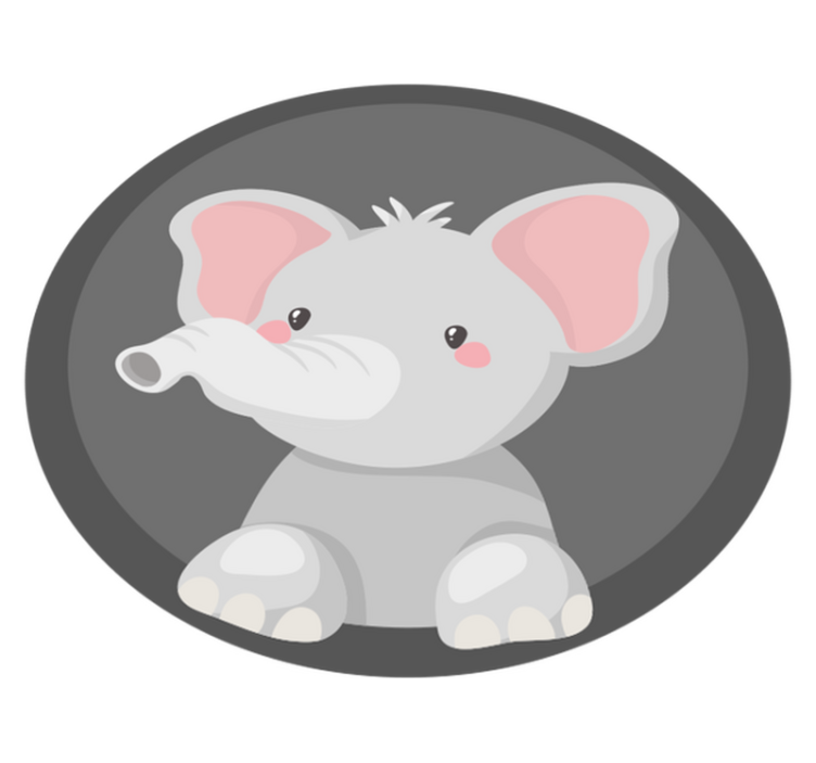 Baby elephant trunk kids carpet - TenStickers