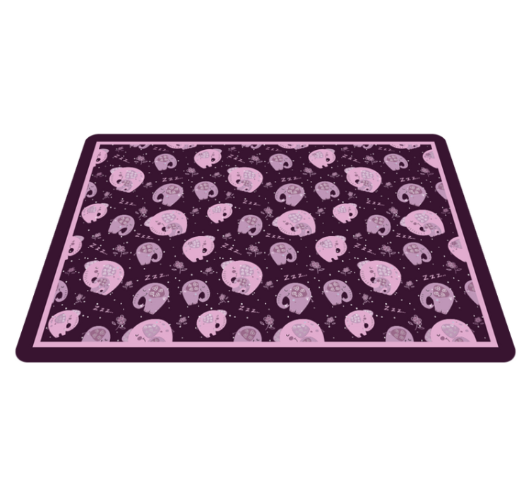 Sweet Elephant Dreams kids carpet - TenStickers