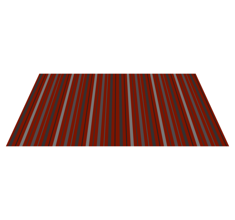 Maroon vertical design stripes rug - TenStickers