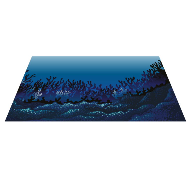 Coral Reef Patterns nature rug - TenStickers