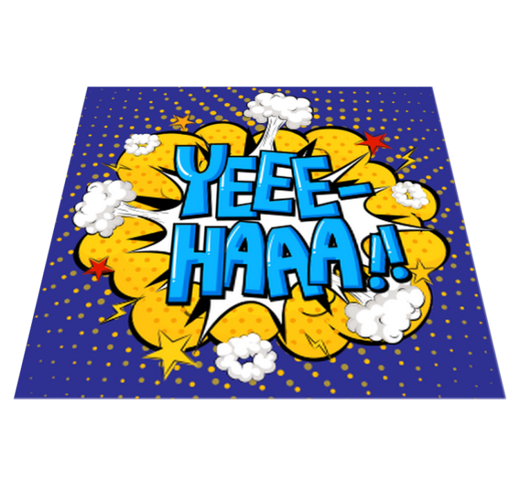 Comic action burst teenage bedroom rug - TenStickers