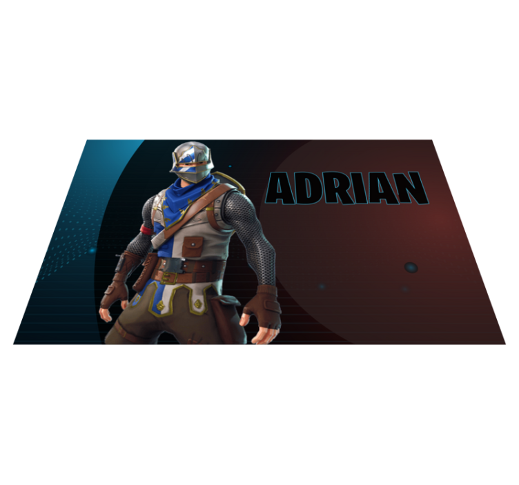 Heroic gaming character teenage bedroom rug - TenStickers