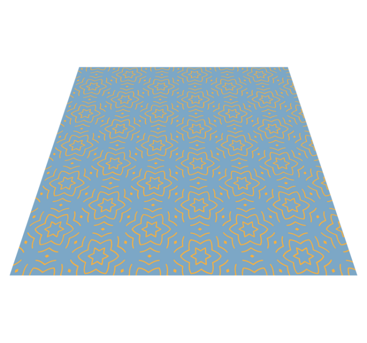 Abstract yelloow pattern star rug - TenStickers