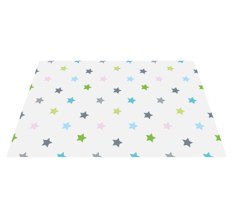 Minimalist colours star rug - TenStickers