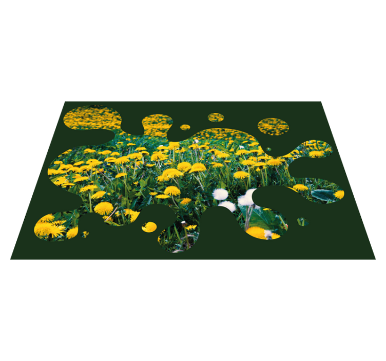 Dandelion Field floral rug - TenStickers