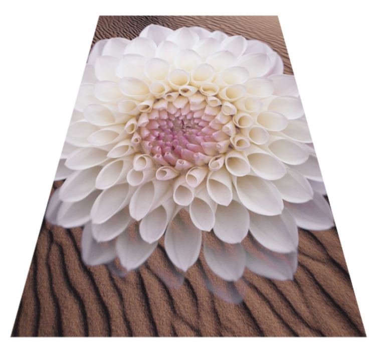 Graceful Bloom Composition floral rug - TenStickers