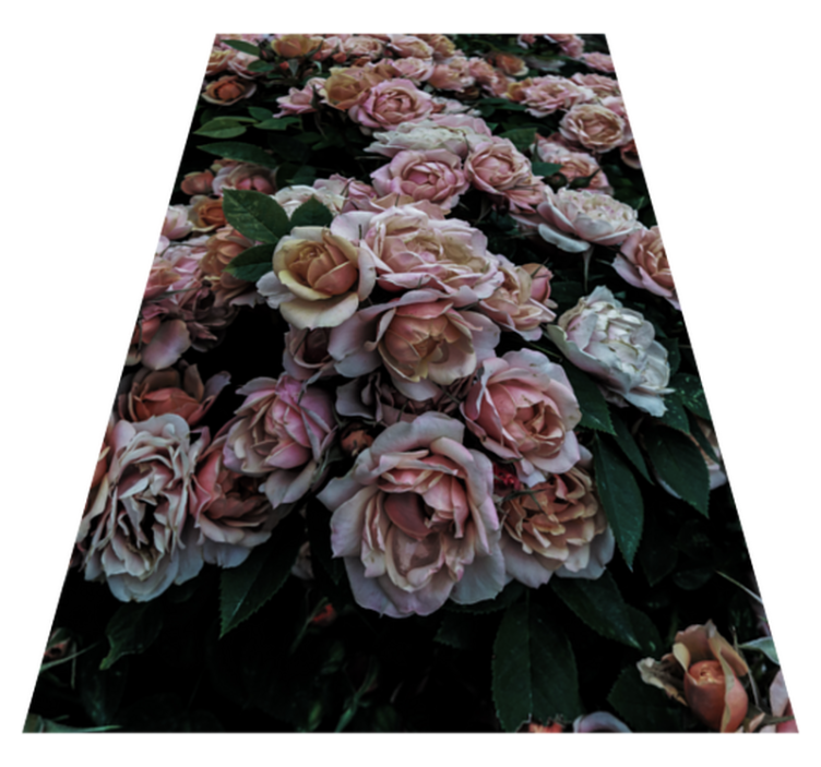Graceful Bloom Arrangement floral rug - TenStickers